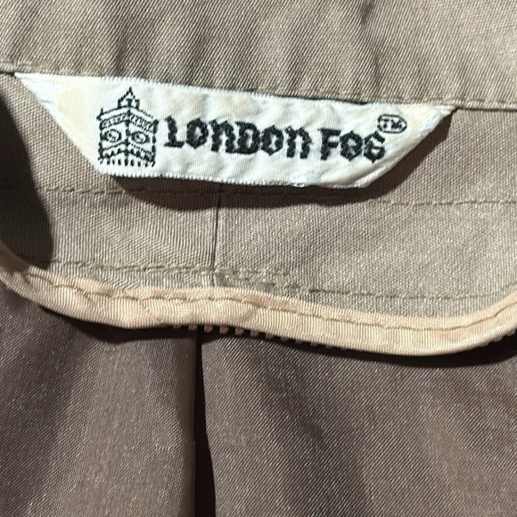 Vintage London Fog 2pc jacket khaki removable zip liner women’s size 5/6 (1716) - Picture 3 of 14